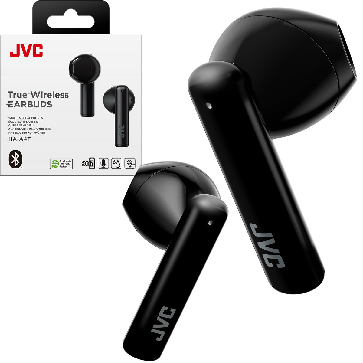 JVC Earbuds 12mm-driver deliver rich, balanced sound for everyday listening