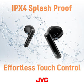 JVC Earbuds 30-hours-playback extends listening with the compact charging case