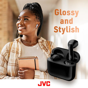 JVC Earbuds charging-case provides portable power for all-day listening