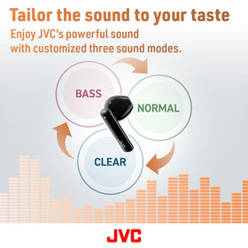 JVC Earbuds IPX4 rating protects against sweat and rain during workouts