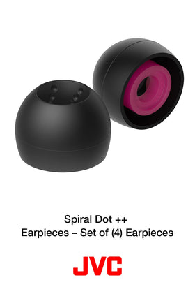 JVC EPFX10 ear tips show size options to fit a range of ears.