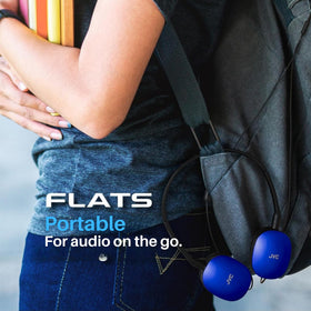 JVC Flats 3.5mm plug compatibility suits PC, laptop, and gaming.