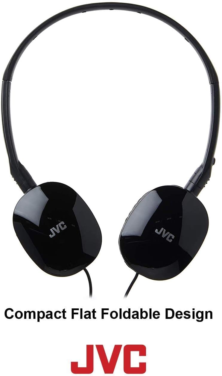 JVC Flats 3.5mm plug with cable shows plug-and-play usability