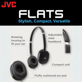 JVC Flats folded design demonstrates easy packing and travel convenience