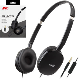 JVC flats on-ear headphones with foldable design for easy travel