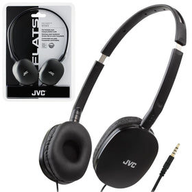 JVC Flats on-ear headphones front view for portable listening on the go
