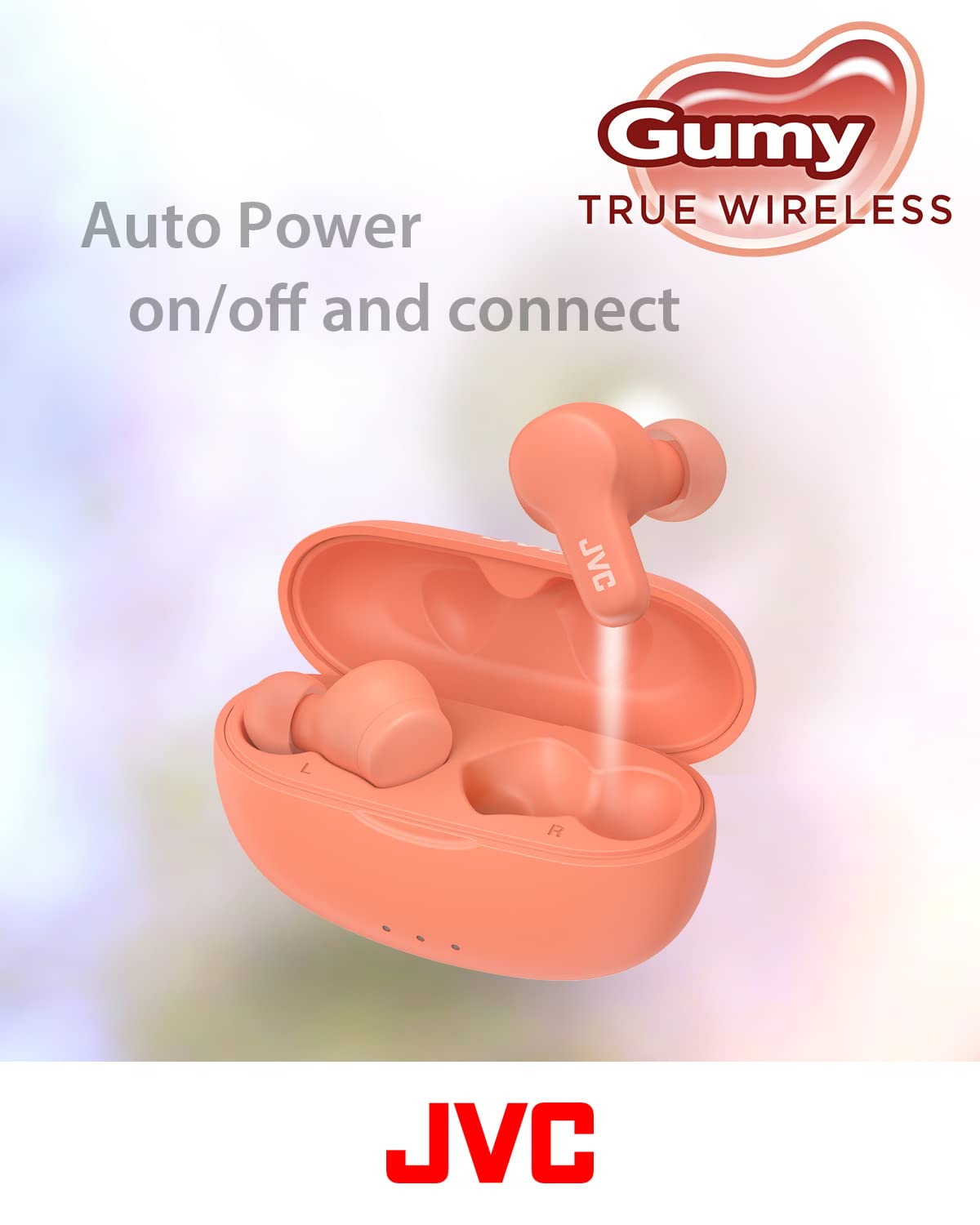 JVC Gumy earbuds in commuter setting, provides reliable daily listening