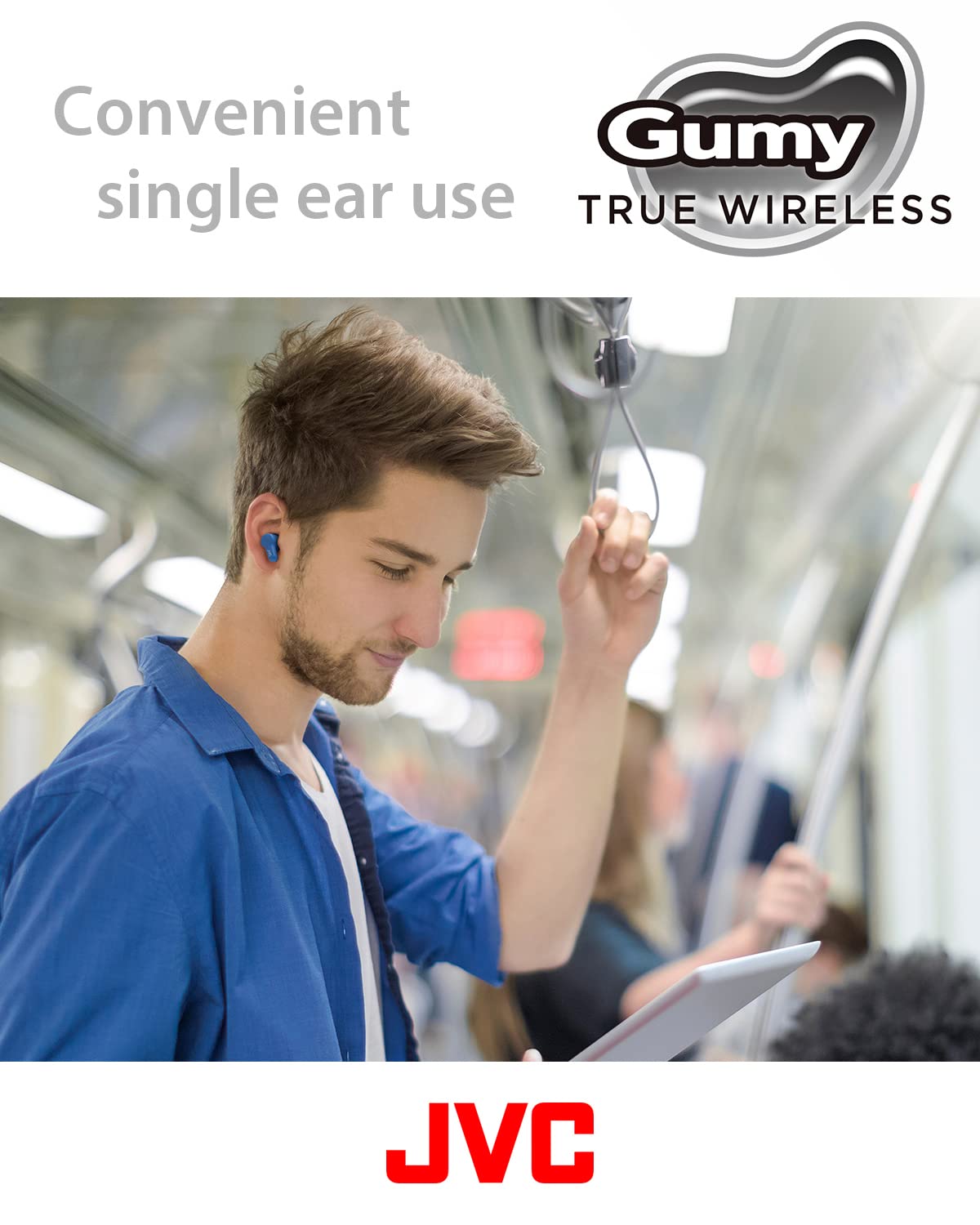 JVC Gumy Mini Bluetooth 5.3 connection for reliable wireless audio