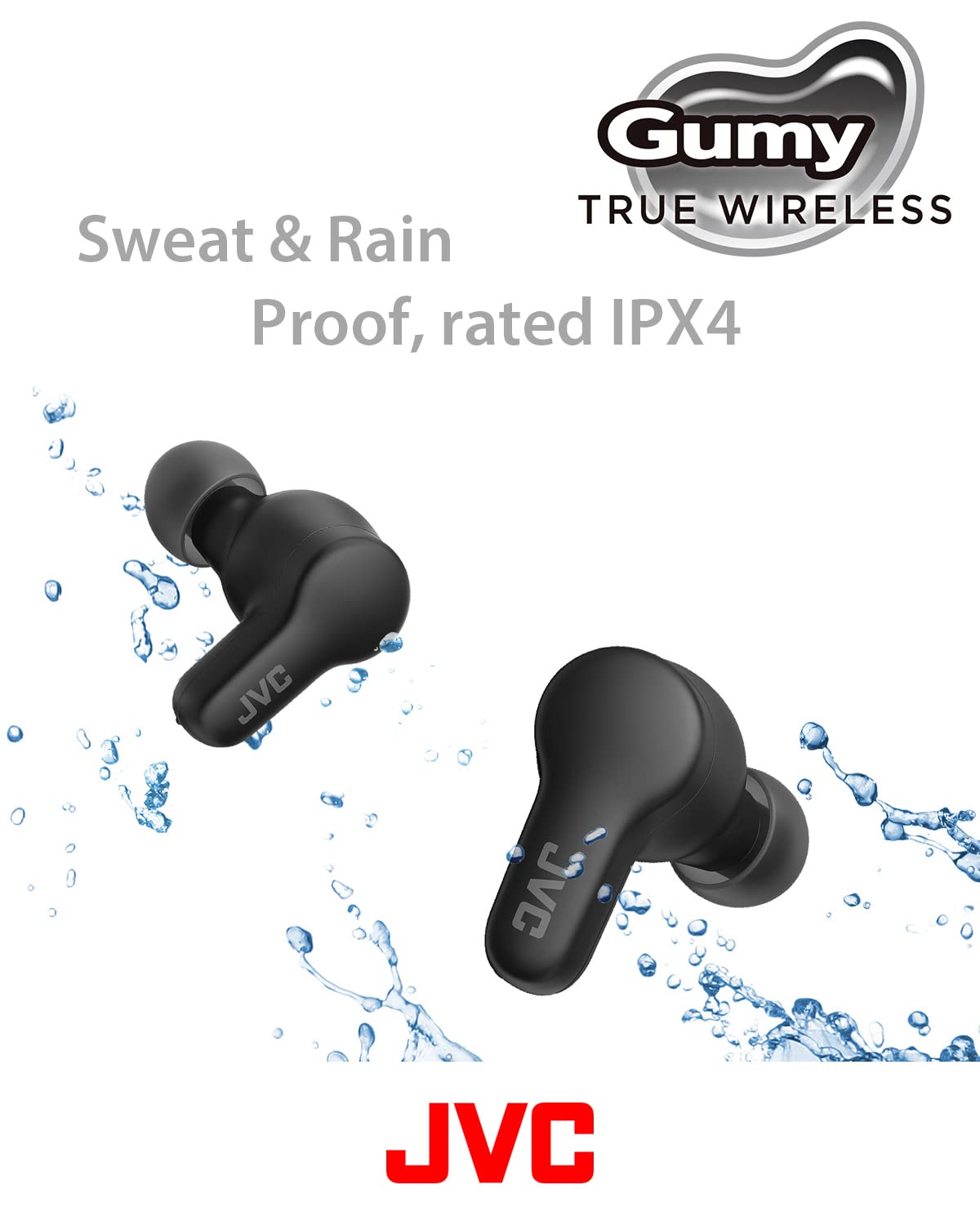 JVC Gumy Mini touch controls for music and calls