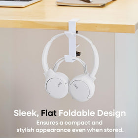 JVC headphones on a gaming setup illustrating immersive audio for play