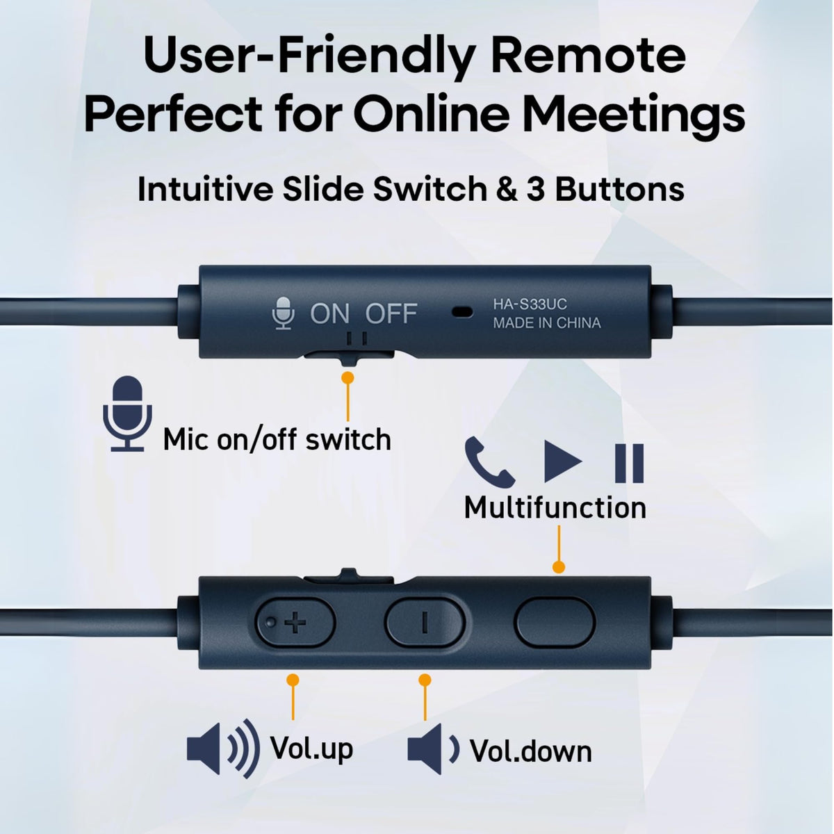 JVC USB-C plug close-up providing instant, lag-free audio connection