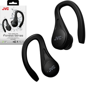 JVC HAEC25TB front packaging showing earbuds and benefits