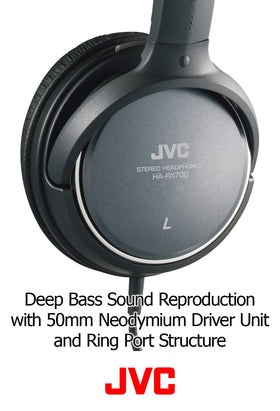 JVC HARX700 cord and gold‑plated plug showing reliable connection and reduced corrosion