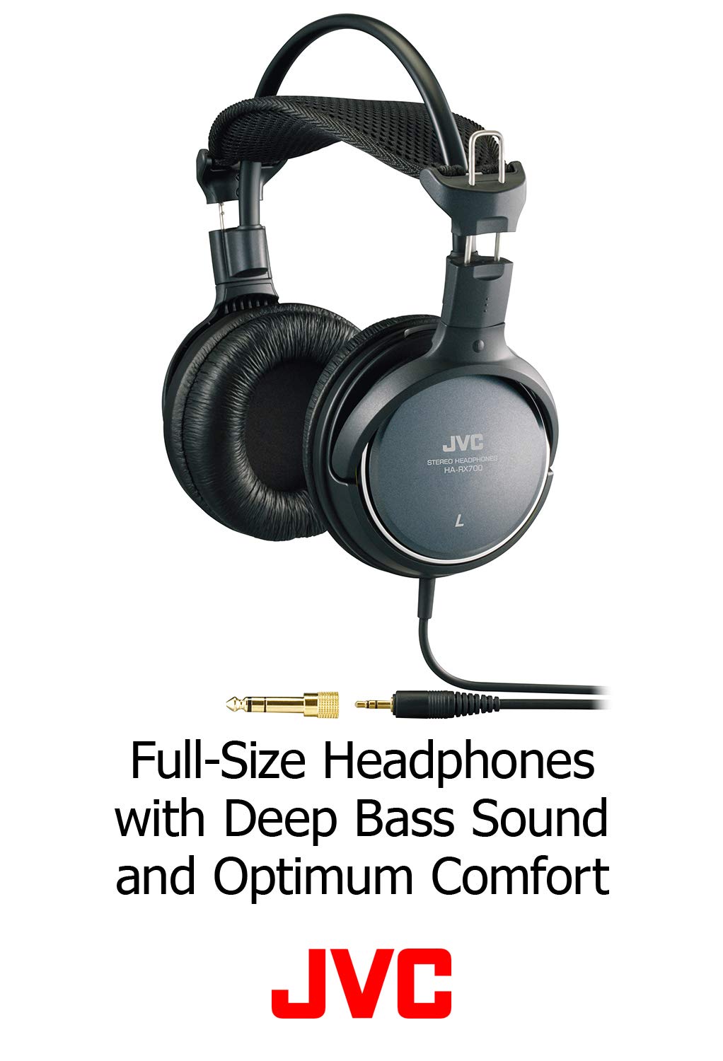 JVC HARX700 earcup closeup highlighting driver housing and comfort for long listening