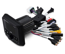 JVC KD-MR305BTS marine gauge receiver rear camera input aids docking with added safety.