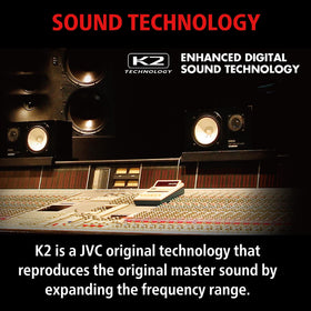 JVC KD-SR87BT FLAC/WMA support for high-quality playback on road trips.