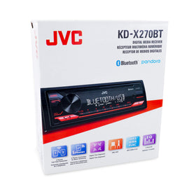 JVC KD-X270BT 13-band EQ with digital time alignment enhances sound