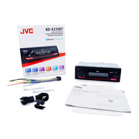 JVC KD-X270BT detachable face plate for added security