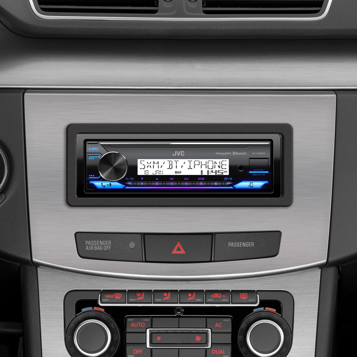 JVC KD-X38MBS Bluetooth icon for wireless calls and streaming