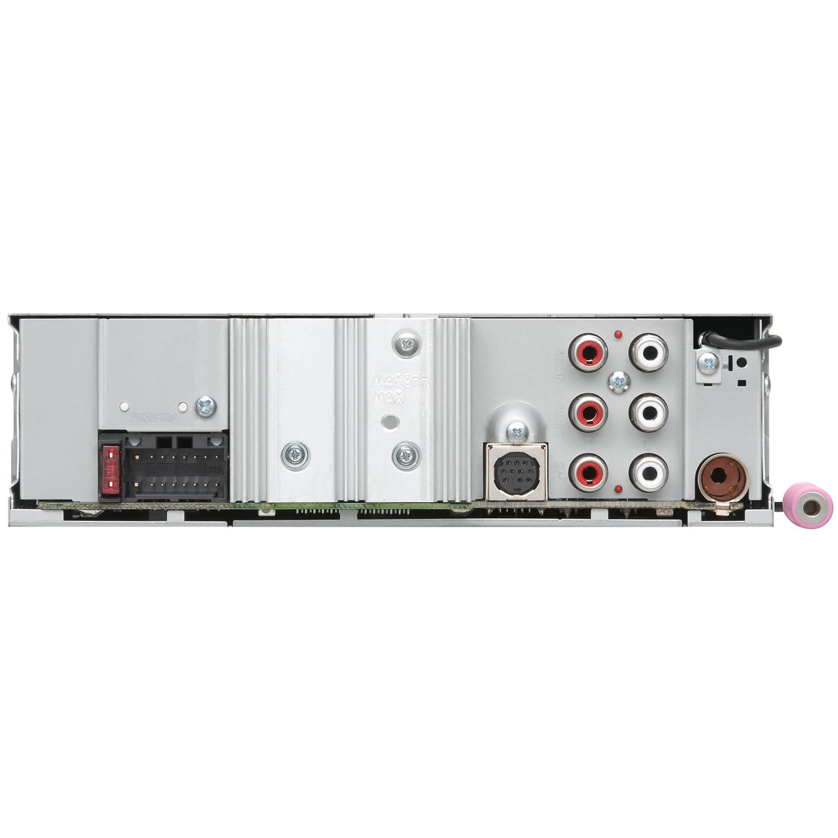 JVC KD-X38MBS built‑in microphone for improved hands‑free calls