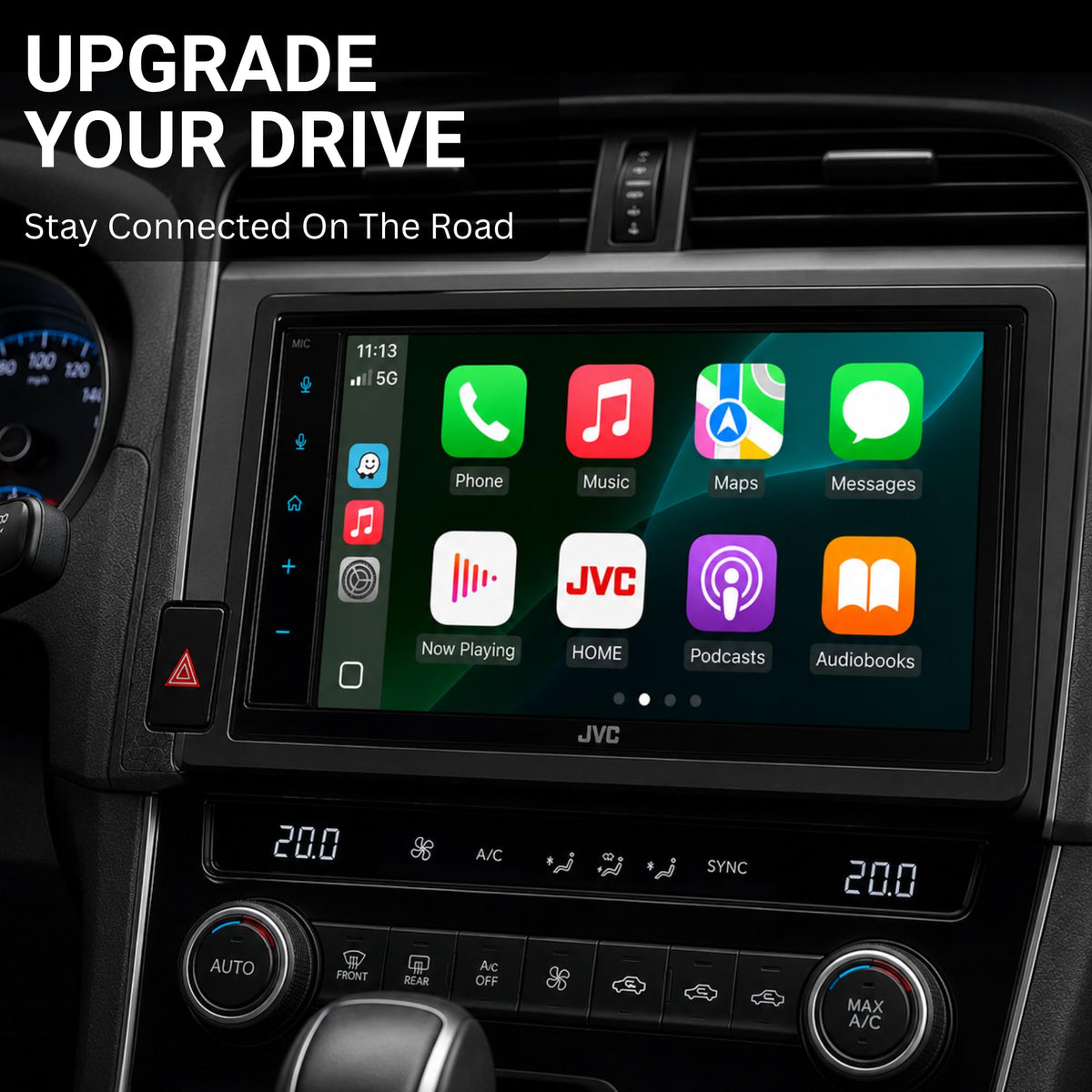 JVC KW-M590BT Bluetooth hands-free for safer calls while driving