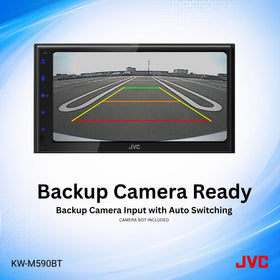 JVC KW-M590BT rear camera input enabling easier reversing and parking