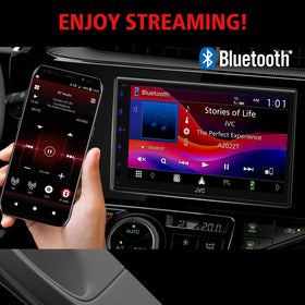 JVC KW-M595BT Android Auto interface for safer, smarter driving.