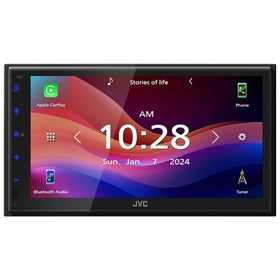 JVC KW-M695BW 6.8-inch capacitive touchscreen for responsive, intuitive control