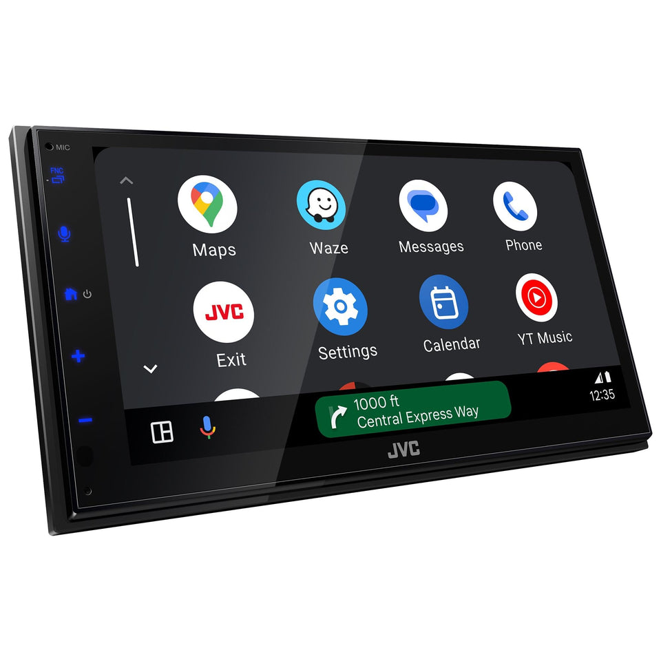 JVC KW-M695BW wireless Apple CarPlay display for safe navigation and hands-free calls