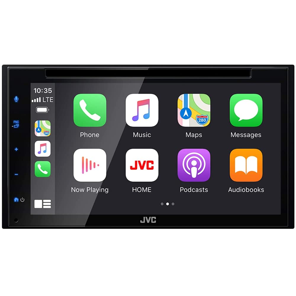 JVC KW-V660BT 6-8 inch touchscreen for easy CarPlay control and on road navigation