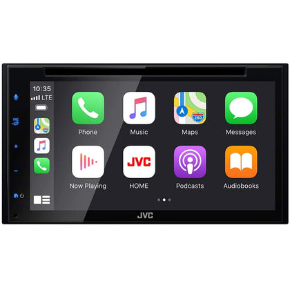 JVC KW-V660BT 6-8 inch touchscreen for easy CarPlay control and on road navigation