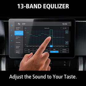 JVC KW-Z900W 13-band EQ and time alignment for refined audio