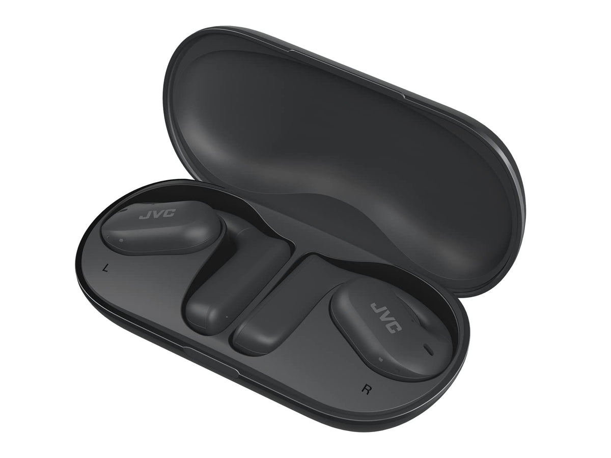 Compact, secure fit for multitasking with JVC Nearphones.
