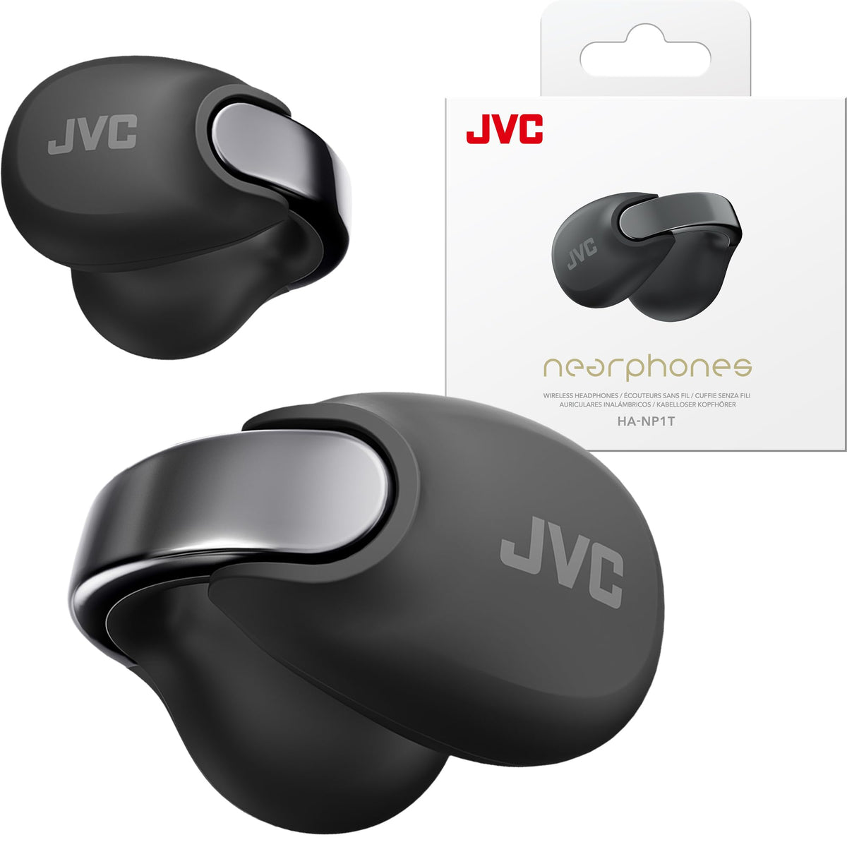 JVC Nearphones open-ear arch design for awareness during workouts