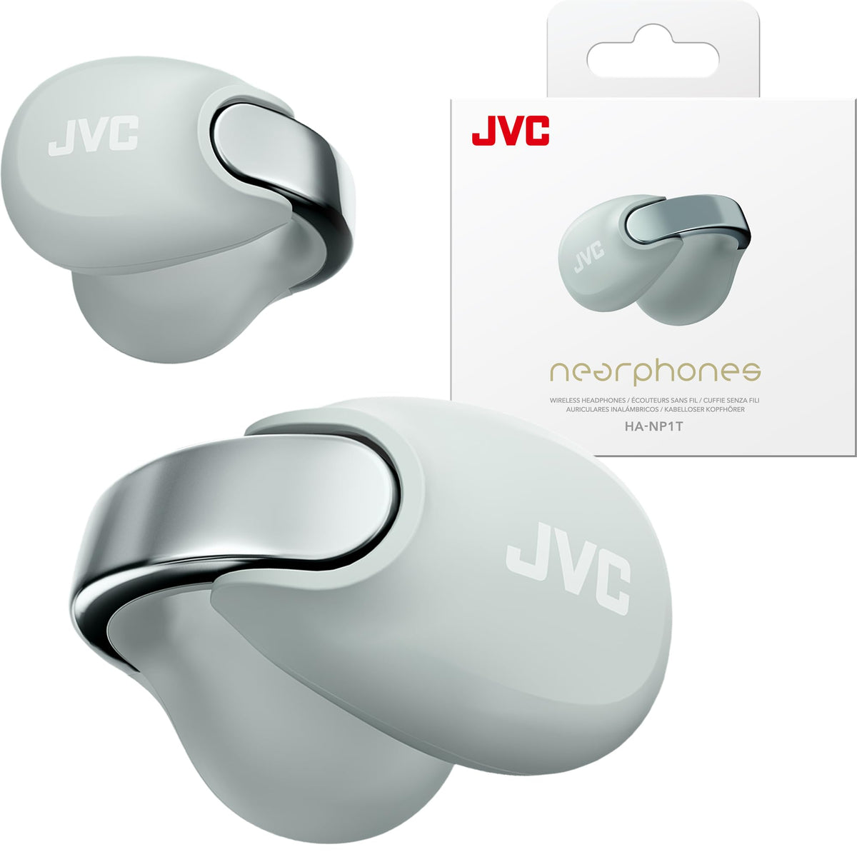 JVC Nearphones Open-Ear Arch shows jewelry-inspired design with aware listening