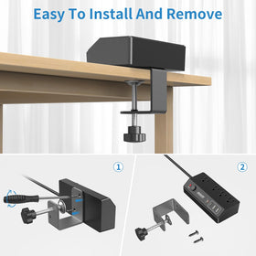 JXGUCAT compact, portable desk power strip suitable for home or travel.