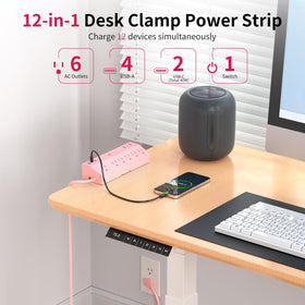JXGUCAT detail of six AC outlets and six USB ports for versatile charging