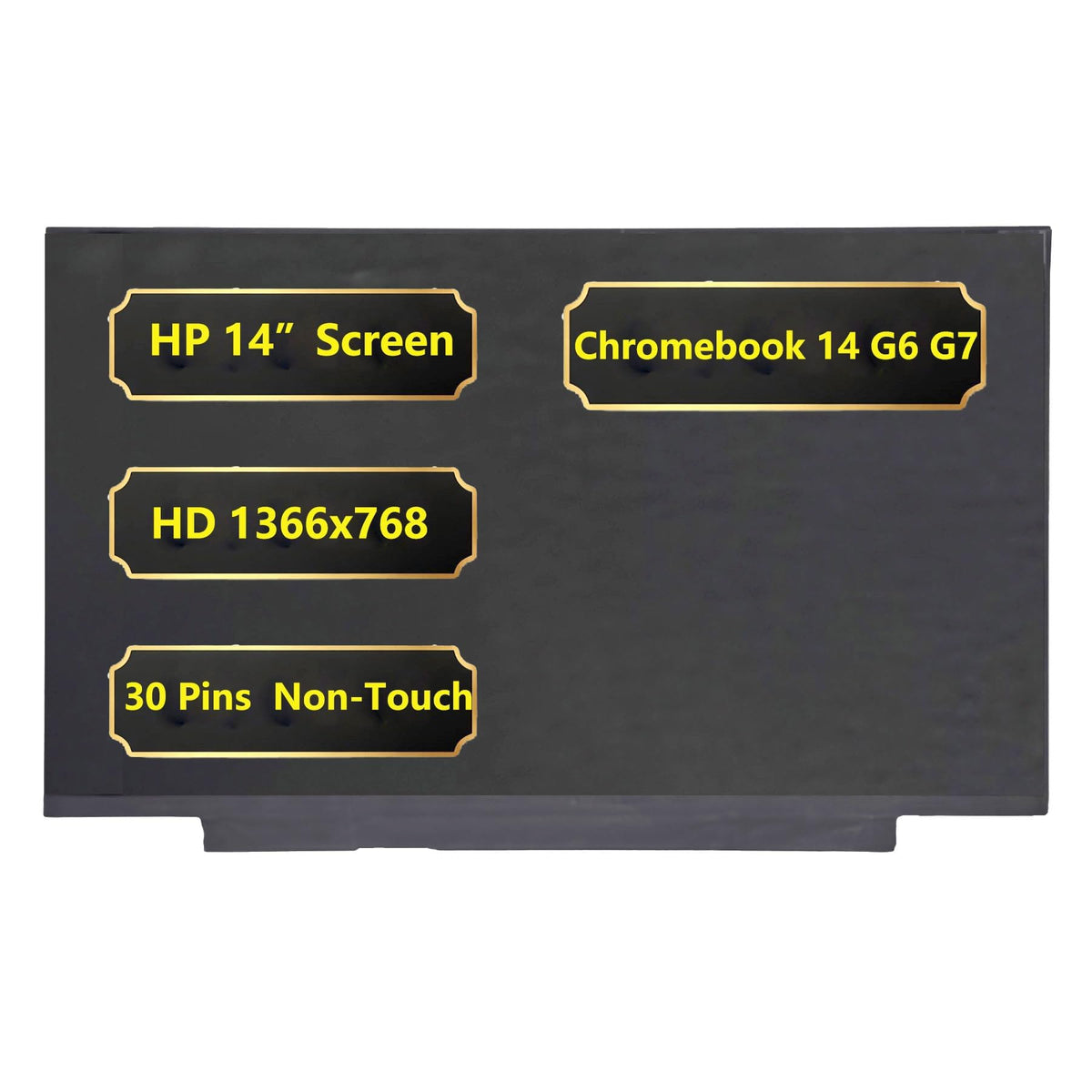 Jxjslp front panel showing clean 14 inch screen and clear image, reliable replacement