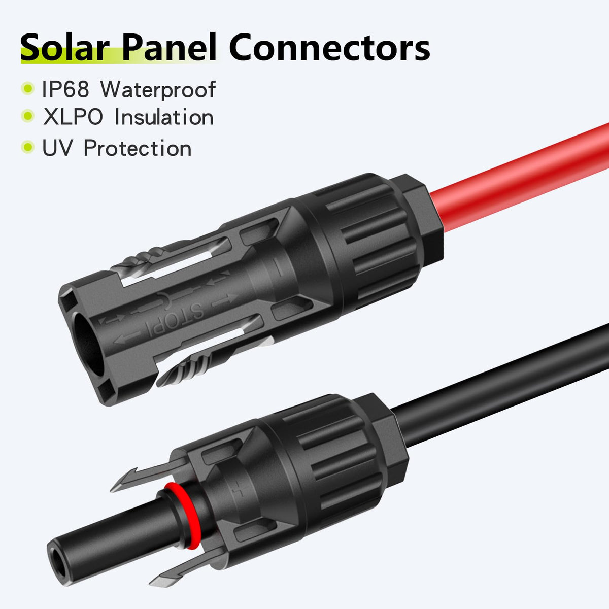 JXMXRPV 6mm² cable segment keeps energy flowing between panels and inverters.