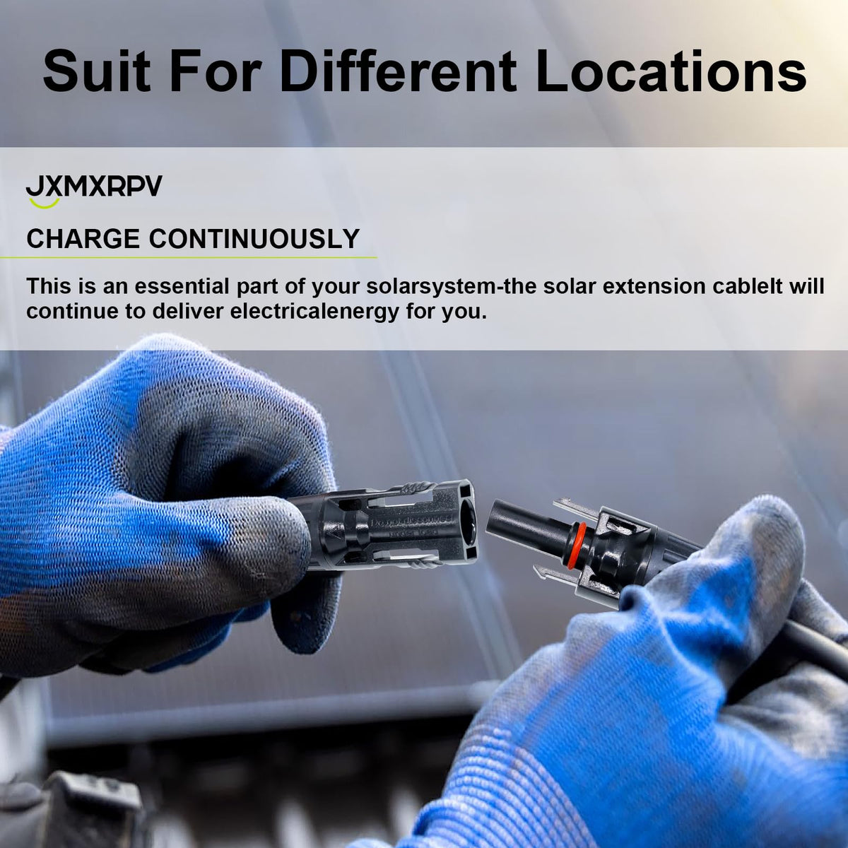 JXMXRPV extension cable offers versatile compatibility across panels and components.