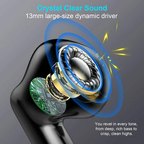 Jxrev Bluetooth 5.4 connection ensures stable audio and calls.