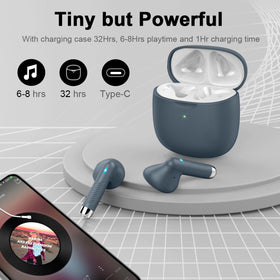 Jxrev earbuds with IP7 waterproof rating ideal for sports and rain.