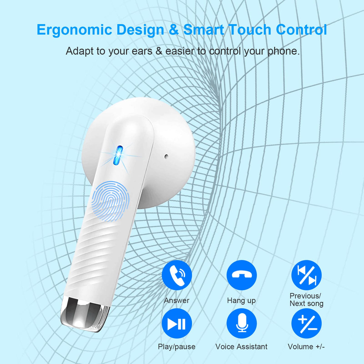 Jxrev IP7 waterproof design protects against sweat and rain.