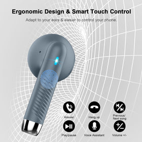 Jxrev touch controls enable quick volume and track changes.