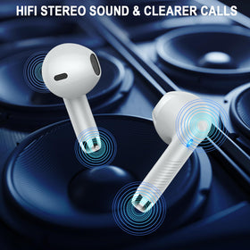 Jxrev touch controls on earbuds for music and calls