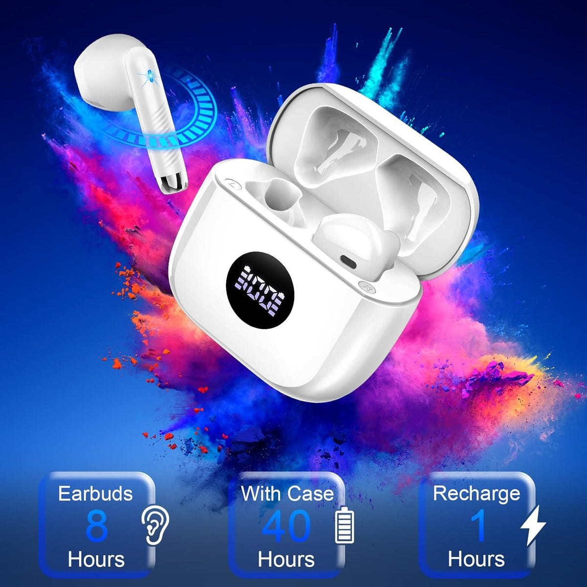 Jxrev IP7 waterproof coating protecting earbuds from sweat and rain