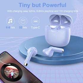 Jxrev J51 purple earbuds add a stylish color accent