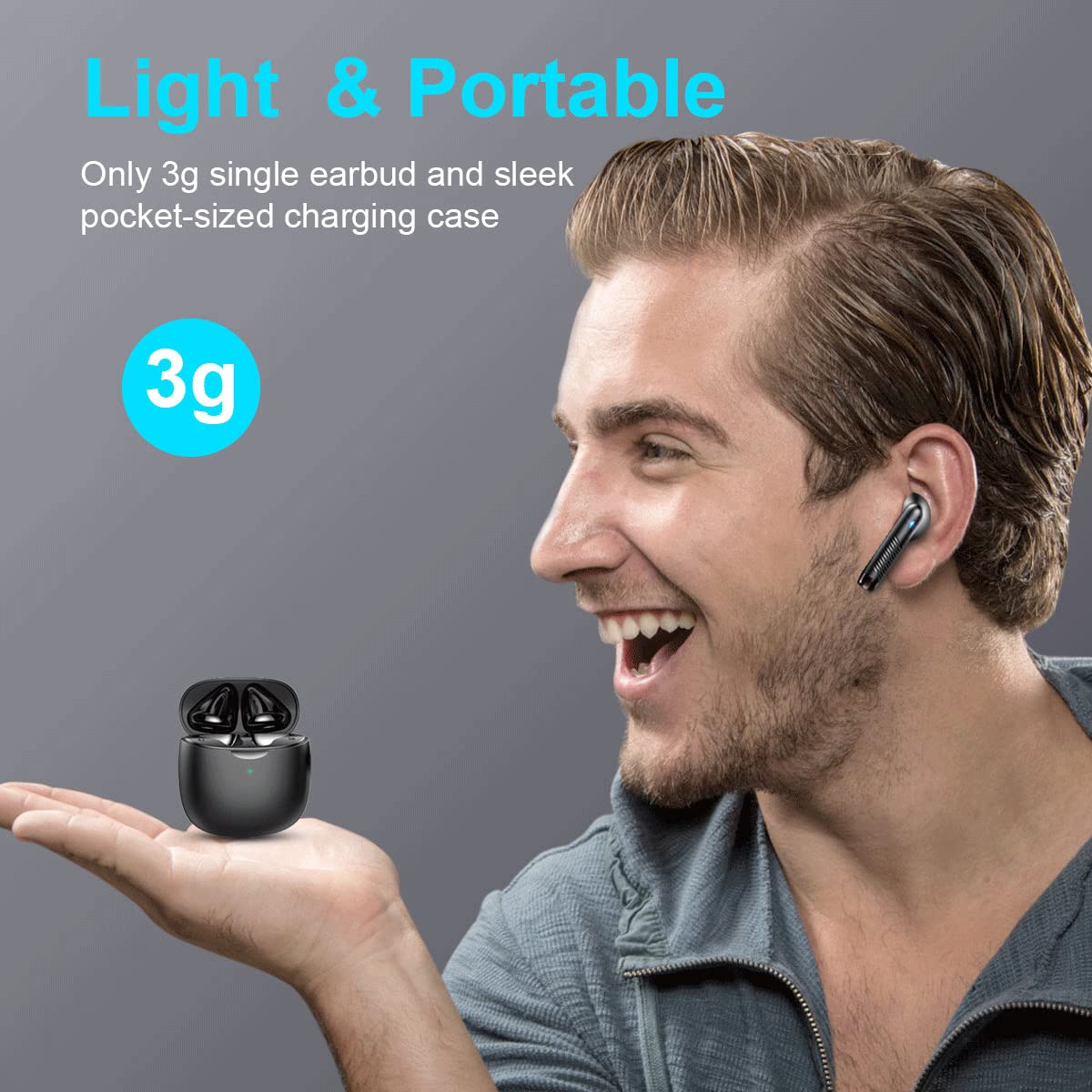 Jxrev earbuds with noise-cancelling mic for clearer conversations.