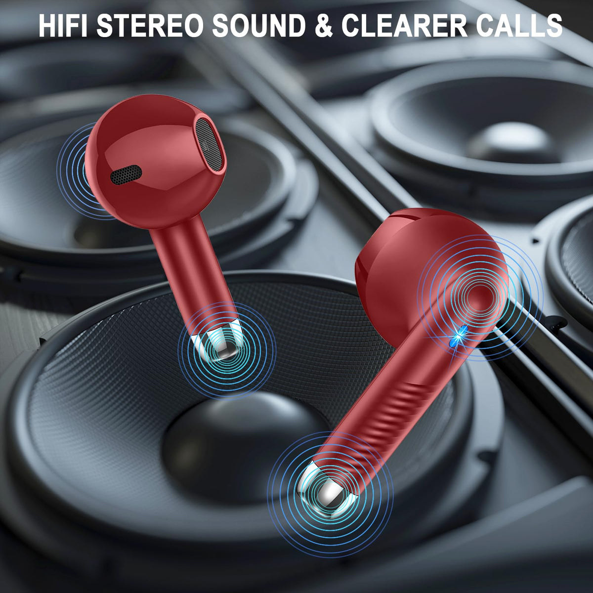 Jxrev earbuds during workout showing sweat resistance, protecting performance