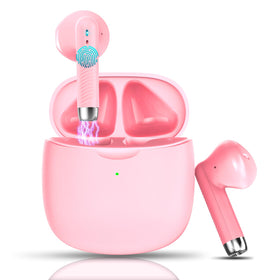 Jxrev wireless earbuds with open charging case for convenient on the go charging